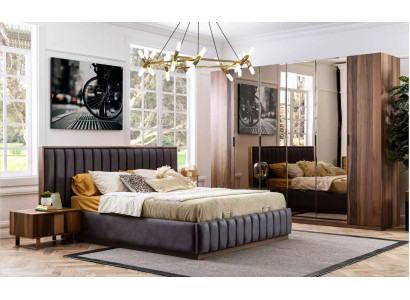 Chambre Ensemble de design Ensemble Lits 2x Tables de chevet 4 pcs. Nouveau mobilier